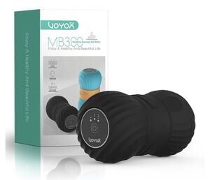 VOYOR-HEALTH MB300 Vibrating Peanut Massage Ball Roller USB Rechargeable Black